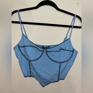 blue tank top size XL